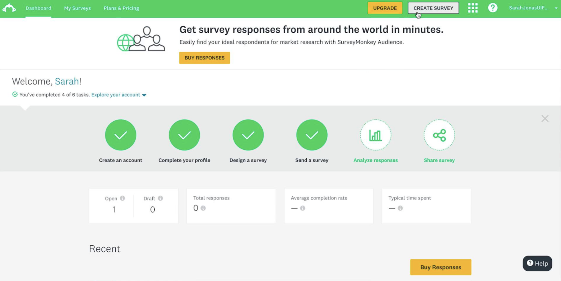 Screenshot image of Survey Monkey